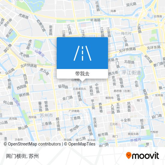 阊门横街地图