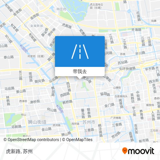 虎新路地图