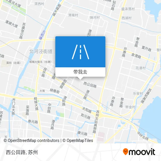 西公田路地图