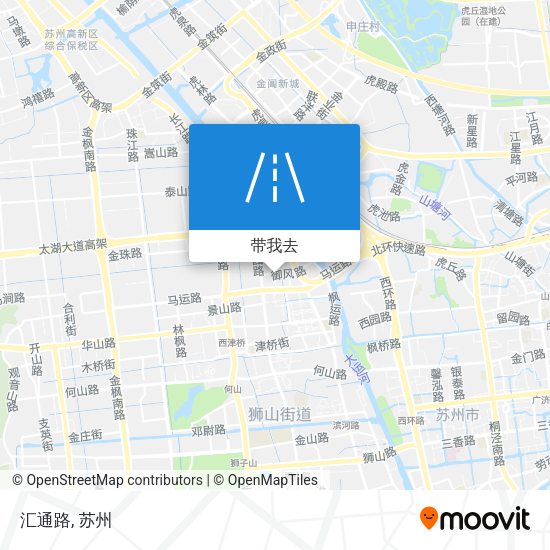 汇通路地图