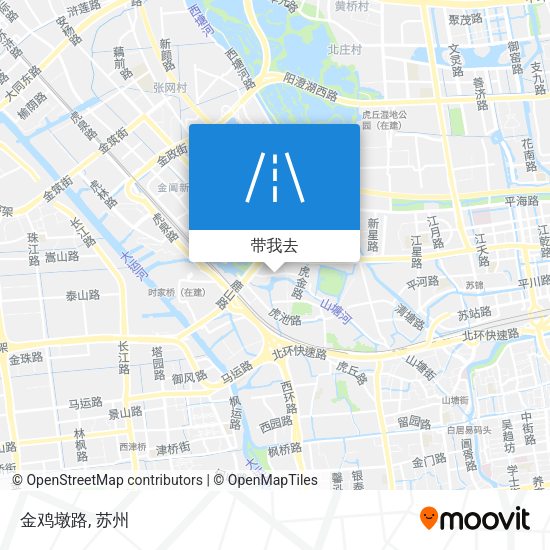金鸡墩路地图