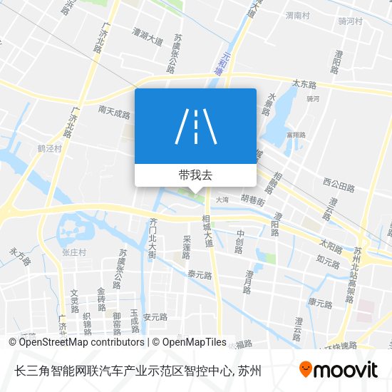 长三角智能网联汽车产业示范区智控中心地图