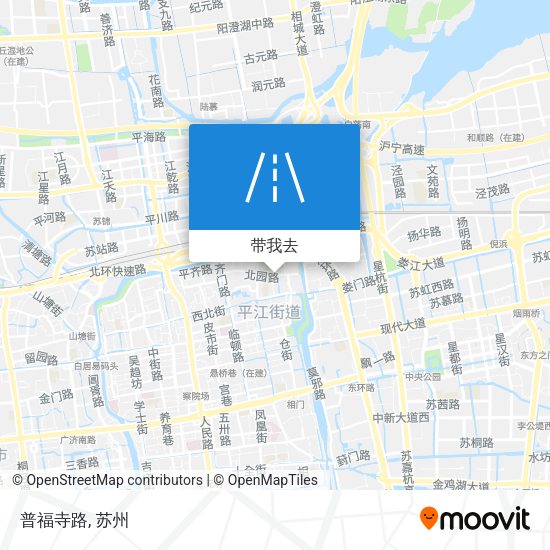 普福寺路地图