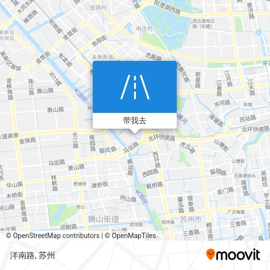 洋南路地图