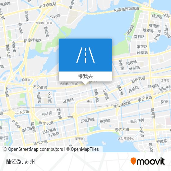 陆泾路地图