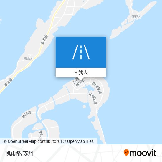 帆雨路地图