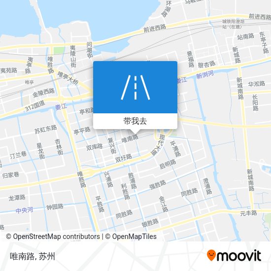 唯南路地图