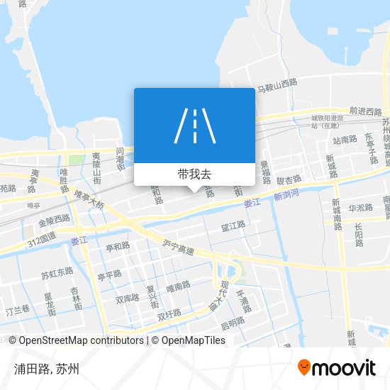 浦田路地图