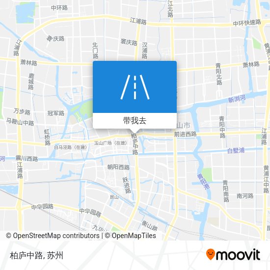 柏庐中路地图
