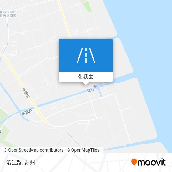 沿江路地图