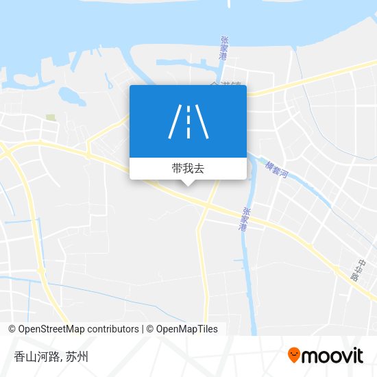 香山河路地图
