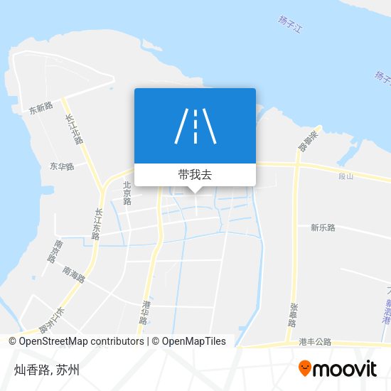 灿香路地图