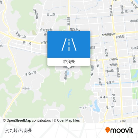 贺九岭路地图