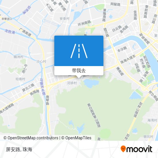 屏安路地图