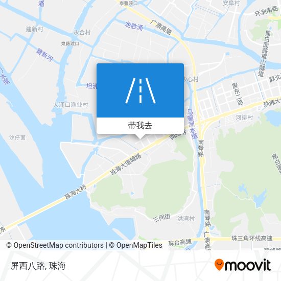 屏西八路地图
