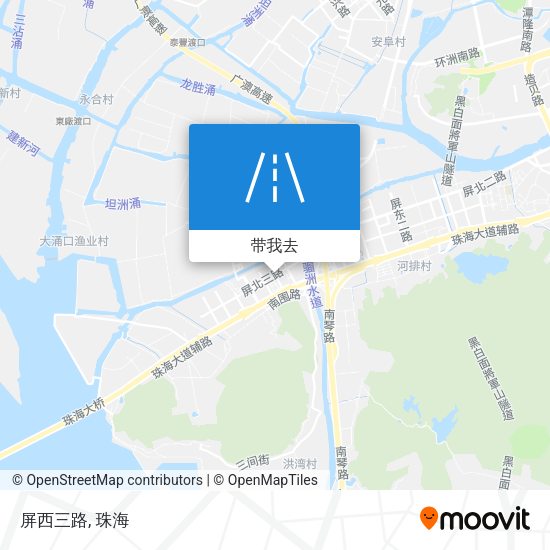 屏西三路地图
