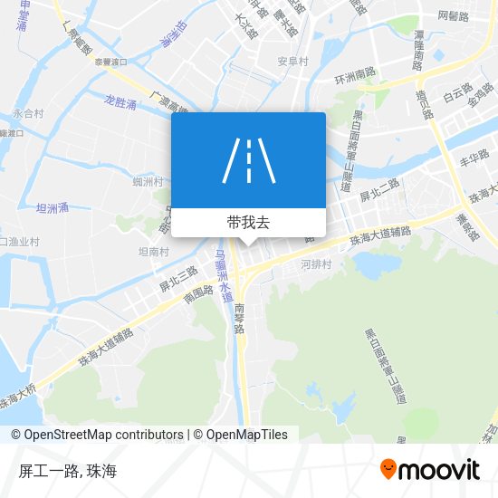 屏工一路地图
