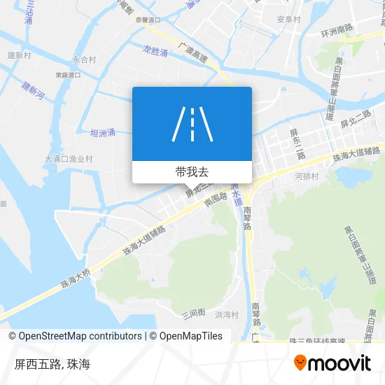 屏西五路地图