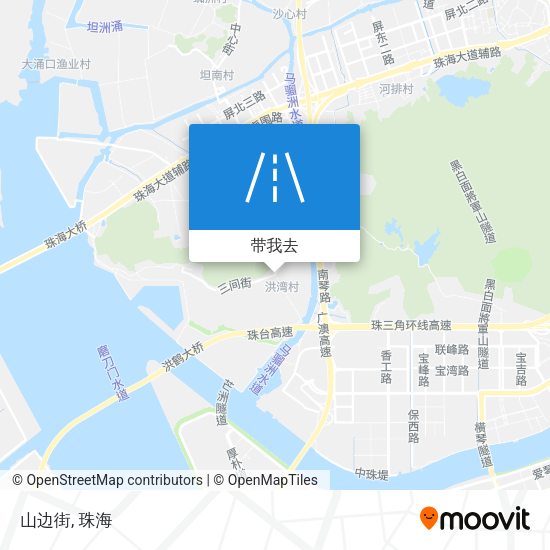 山边街地图