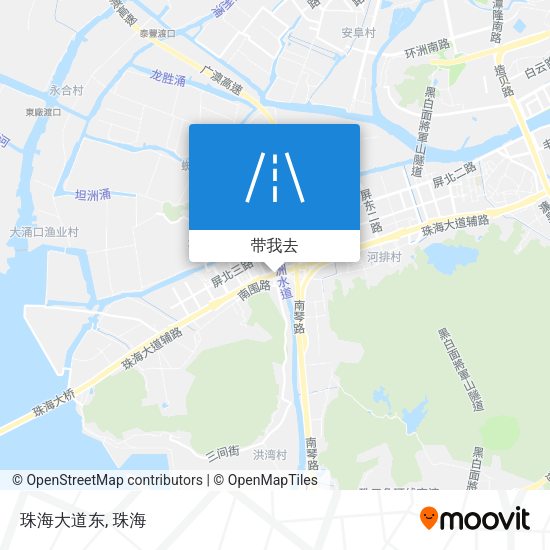 珠海大道东地图