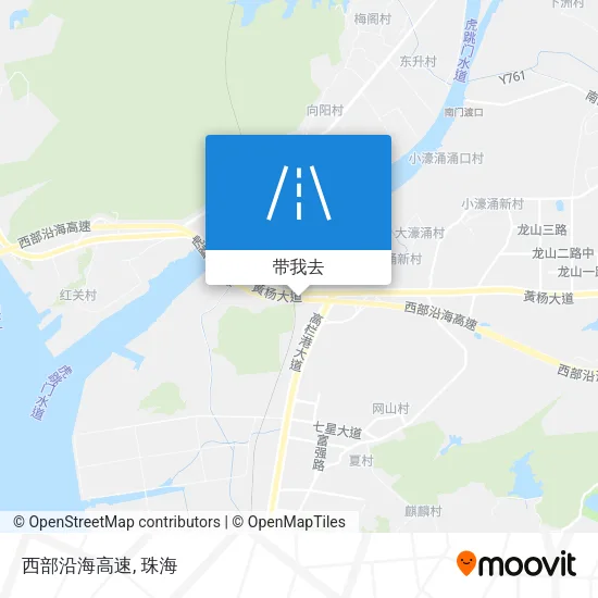 西部沿海高速地图