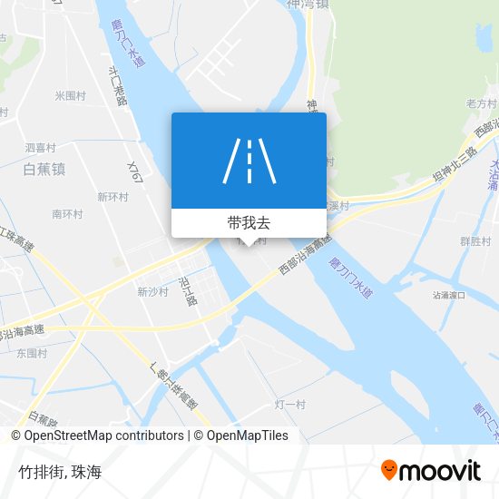 竹排街地图
