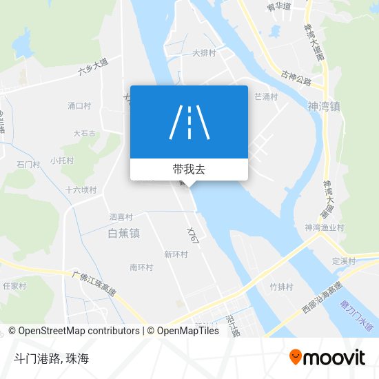 斗门港路地图