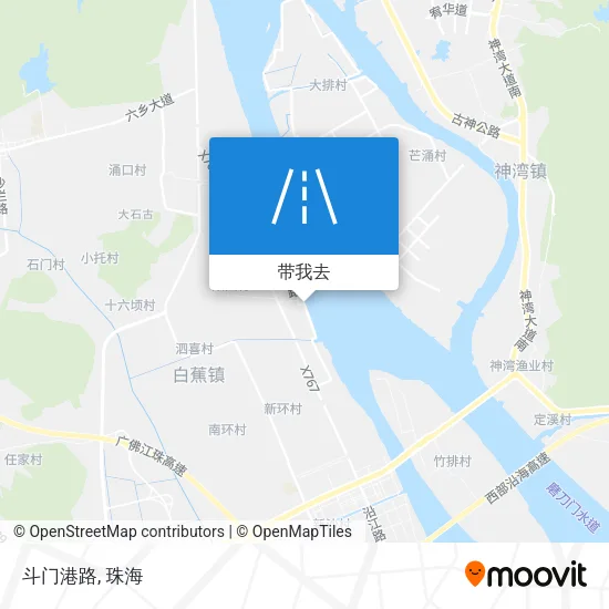 斗门港路地图