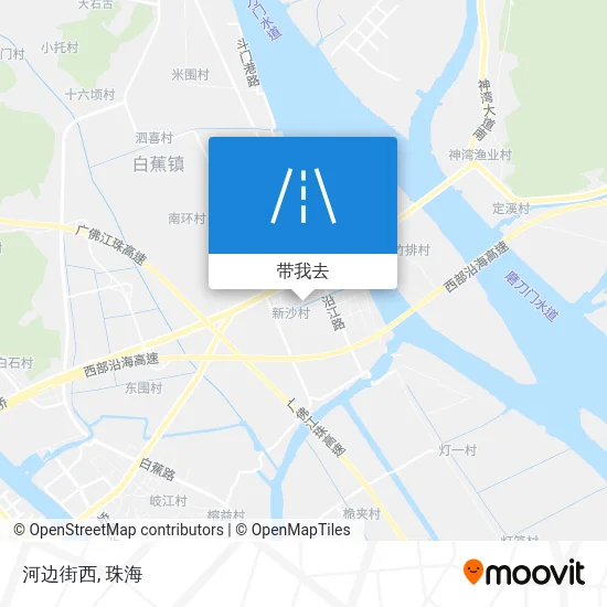 河边街西地图
