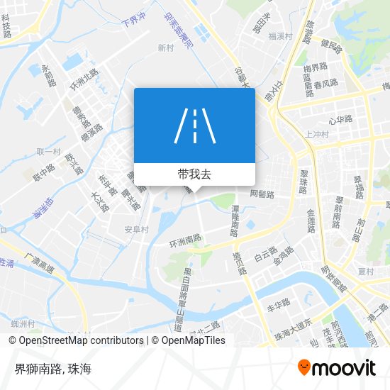 界獅南路地图