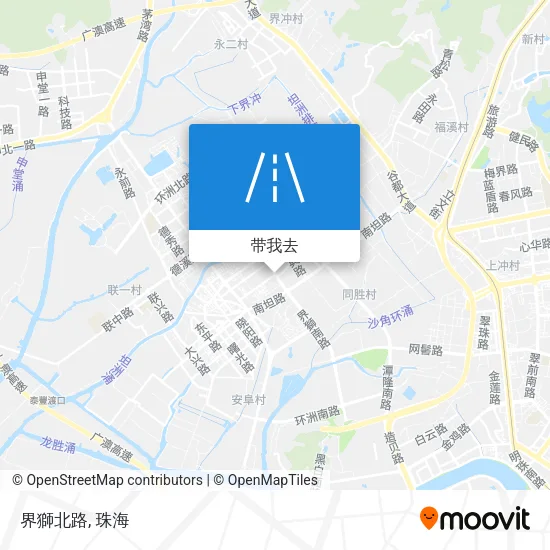 界獅北路地图