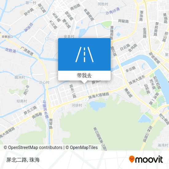 屏北二路地图