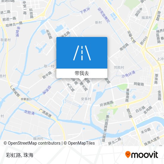 彩虹路地图