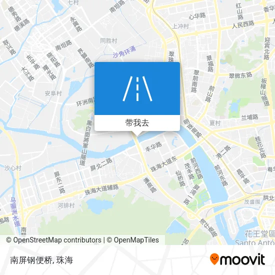 南屏钢便桥地图