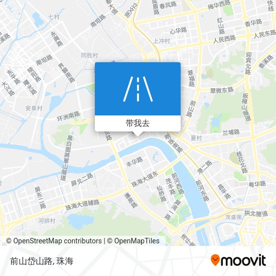 前山岱山路地图