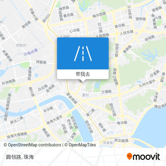 圓領路地图