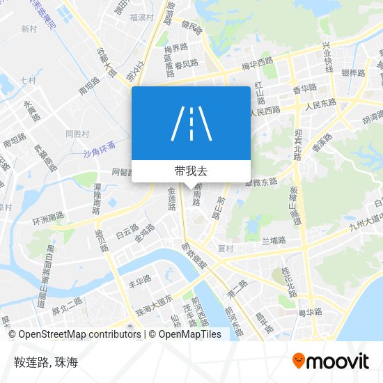 鞍莲路地图