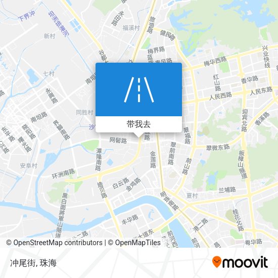 冲尾街地图