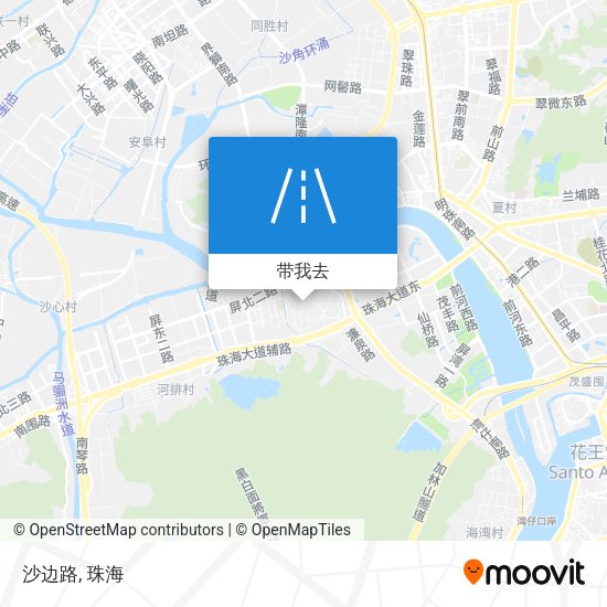 沙边路地图