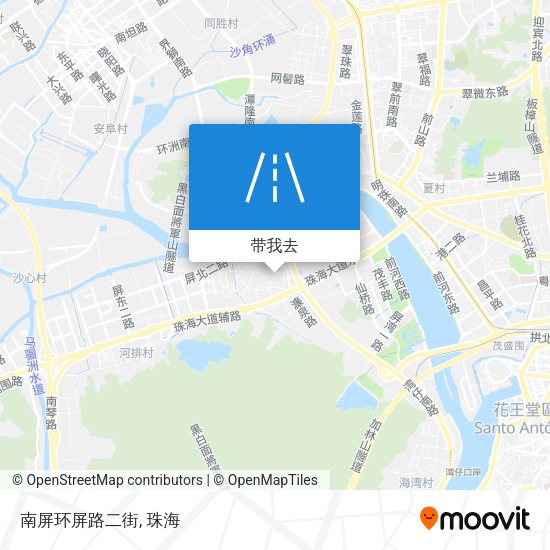 南屏环屏路二街地图