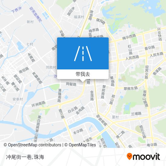 冲尾街一巷地图