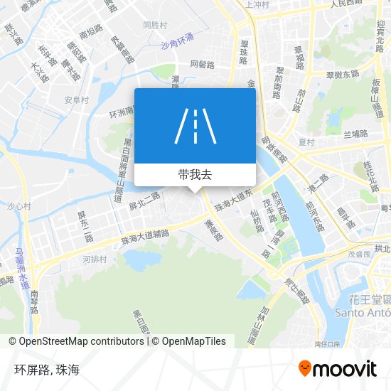环屏路地图