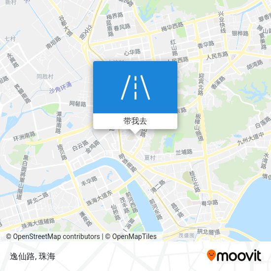 逸仙路地图