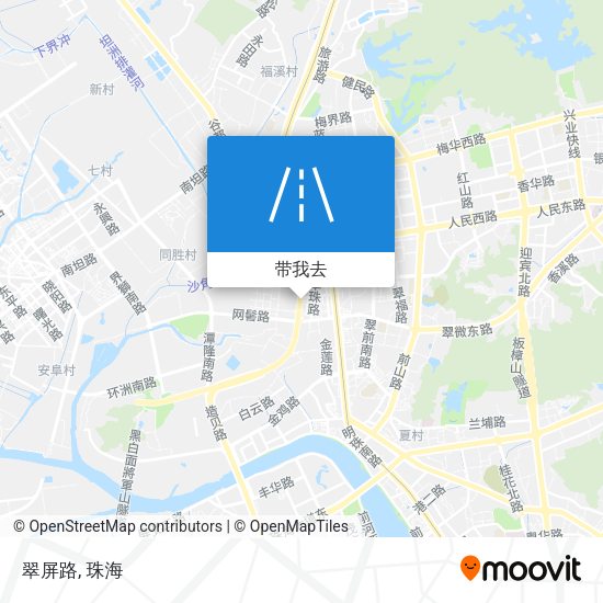 翠屏路地图