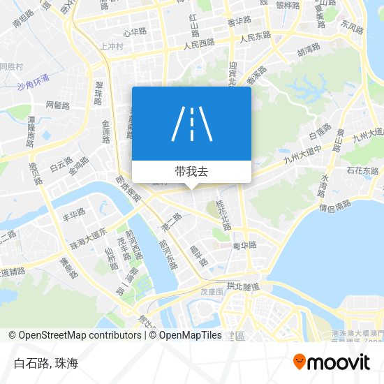 白石路地图