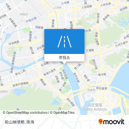 前山钢便桥地图