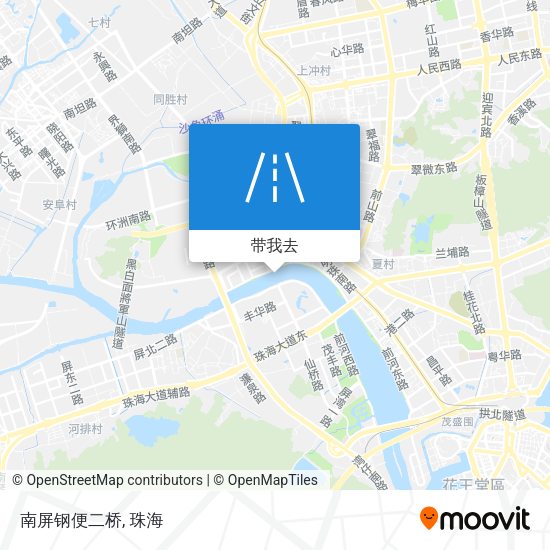 南屏钢便二桥地图