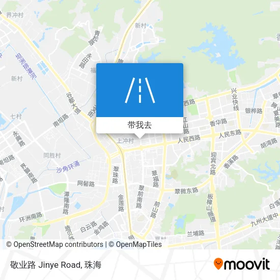 敬业路 Jinye Road地图