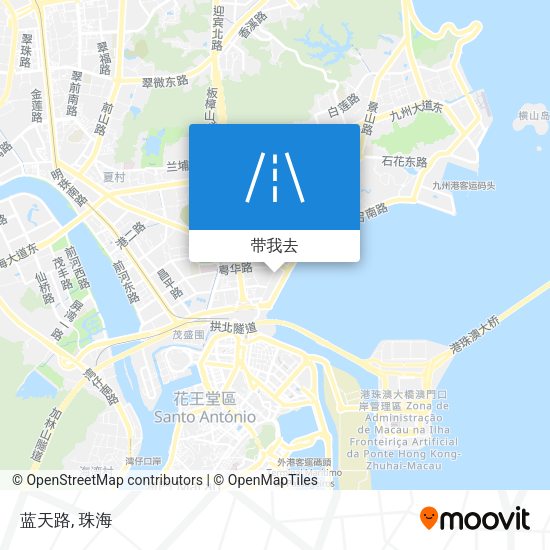 蓝天路地图