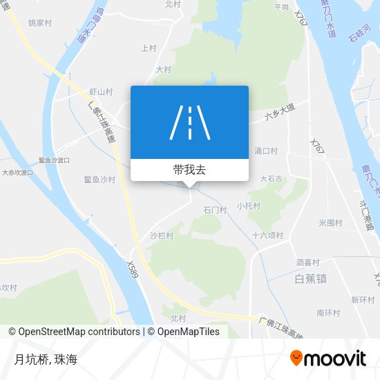 月坑桥地图